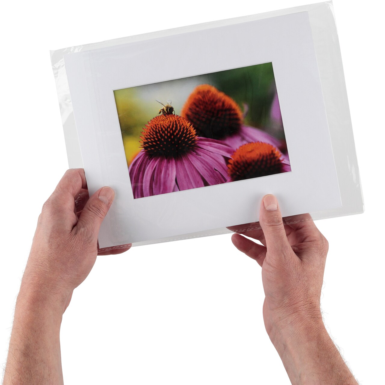 Creative Inspirations Pre-Cut Bevel 4-Ply Mats Presentation Kits - 25 Acid-Free Mats, Backing Boards, & Seal Bags for Artwork - 5x7"